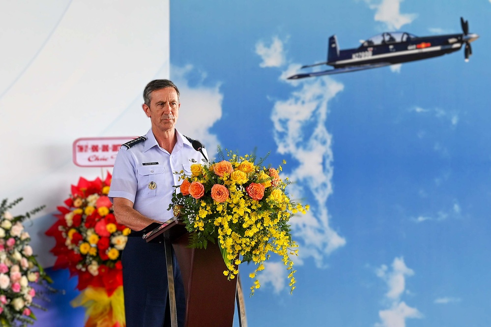 COMPACAF Attends Historic T-6C Aircraft Delivery to Vietnam