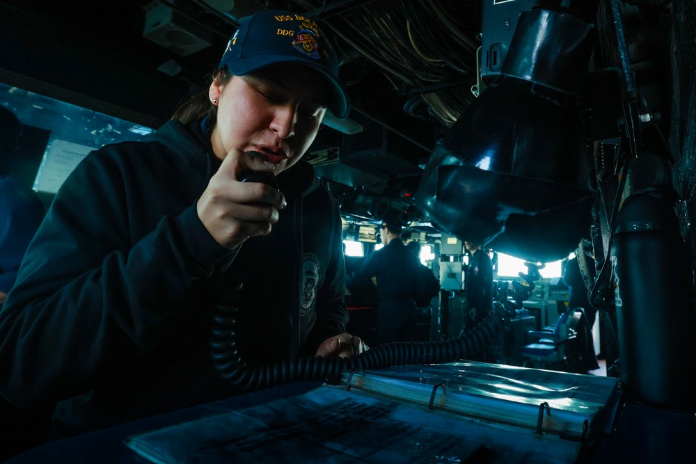 USS Bulkeley conducts a Replenishment at Sea with the NATO Oiler Catabria (A15)