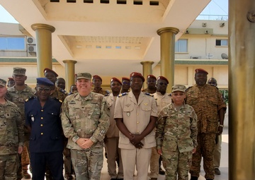 Chaplain SMEE with Burkinabe Chaplain Corps