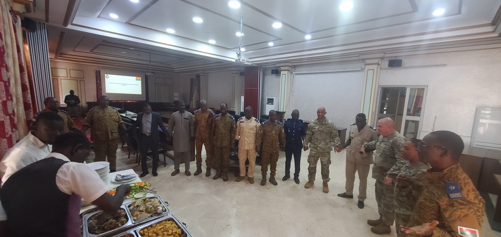 Chaplain SMEE with Burkinabe Chaplain Corps