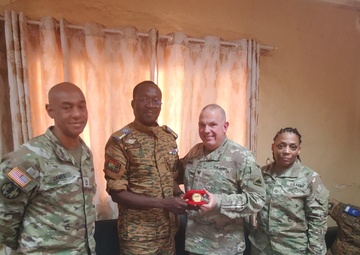 Chaplain SMEE with Burkinabe Chaplain Corps