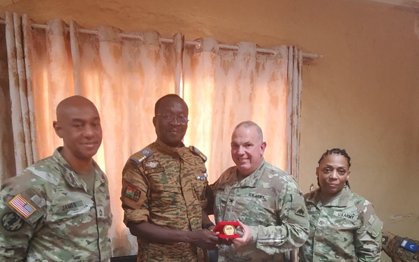 Chaplain SMEE with Burkinabe Chaplain Corps