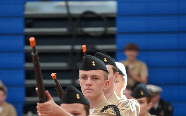 NWS Yorktown Sailors volunteer at York High School during annual NJROTC event