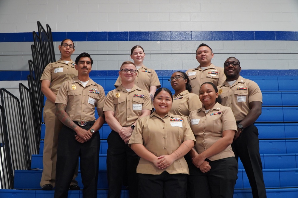 NWS Yorktown Sailors volunteer at York High School during annual NJROTC event