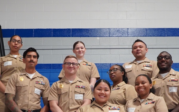 NWS Yorktown Sailors volunteer at York High School during annual NJROTC event