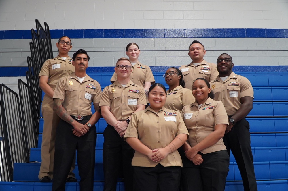 NWS Yorktown Sailors volunteer at York High School during annual NJROTC event