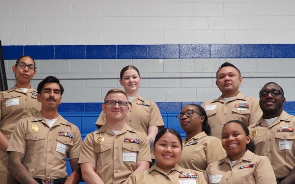 NWS Yorktown Sailors volunteer at York High School during annual NJROTC event