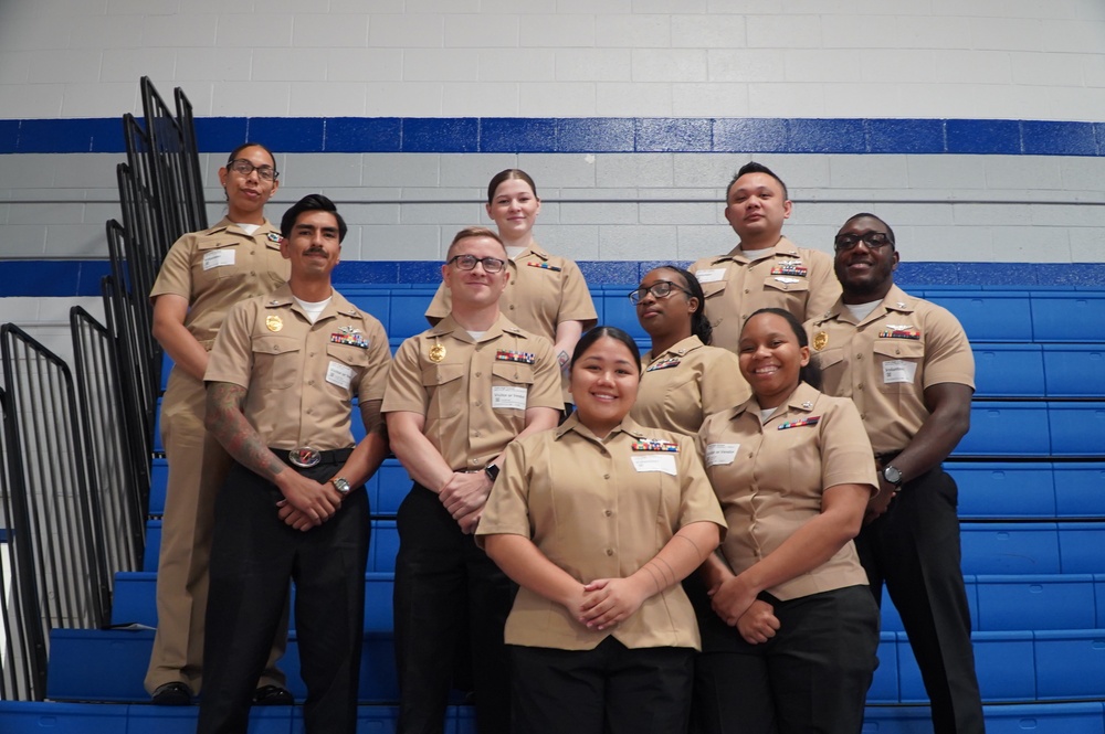 NWS Yorktown Sailors volunteer at York High School during annual NJROTC event