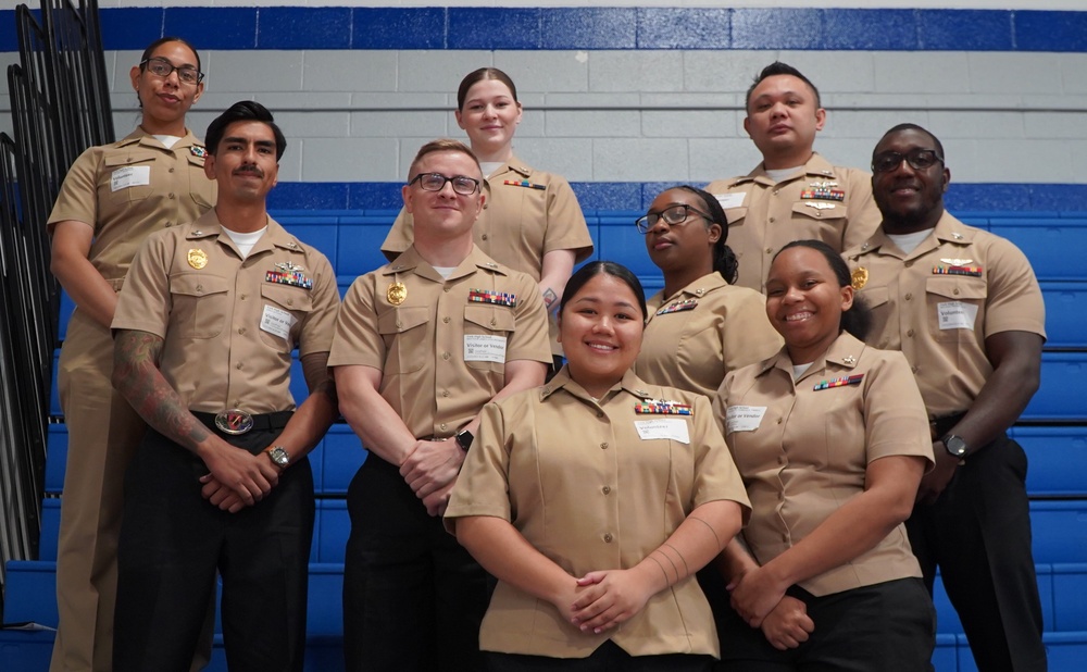 NWS Yorktown Sailors volunteer at York High School during annual NJROTC event