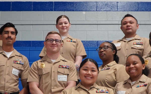 NWS Yorktown Sailors volunteer at York High School during annual NJROTC event