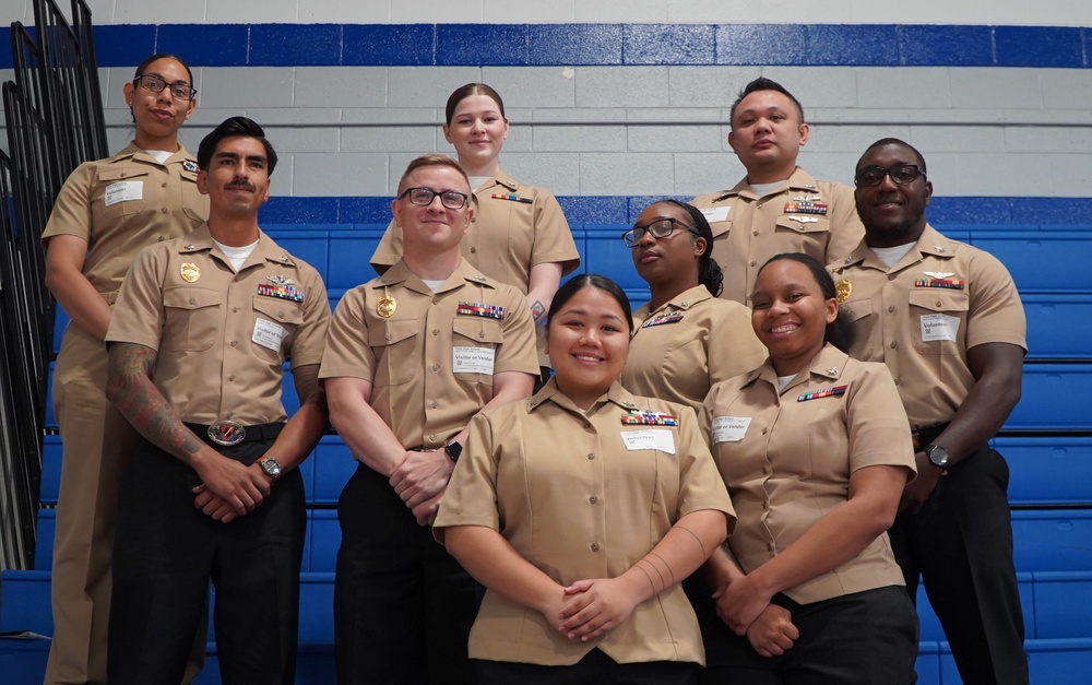 NWS Yorktown Sailors volunteer at York High School during annual NJROTC event