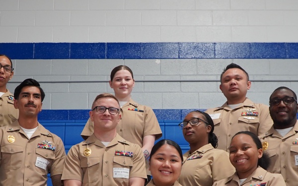 NWS Yorktown Sailors volunteer at York High School during annual NJROTC event