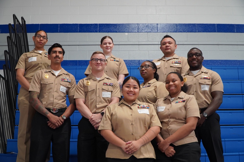 NWS Yorktown Sailors volunteer at York High School during annual NJROTC event