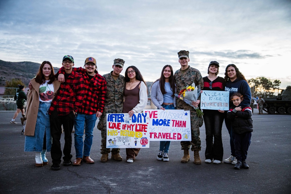 BLT 1/5 Returns to Camp Pendleton from Deployment