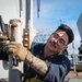 Sailors Work Aloft Aboard USS Carl Vinson (CVN 70)