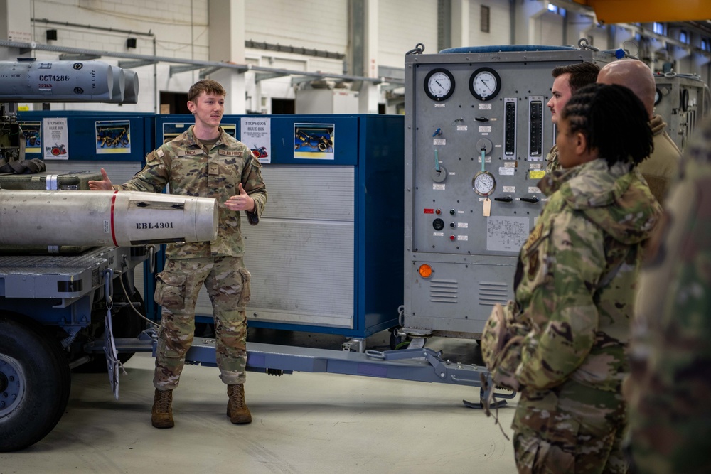 Command first sergeants visit Spangdahlem Air Base