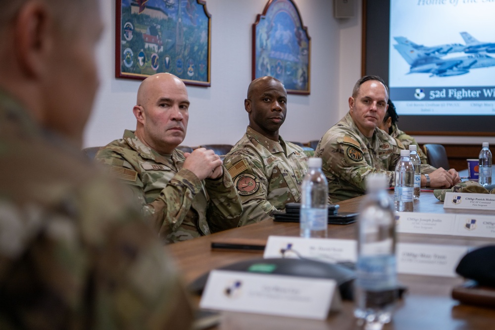 Command first sergeants visit Spangdahlem Air Base