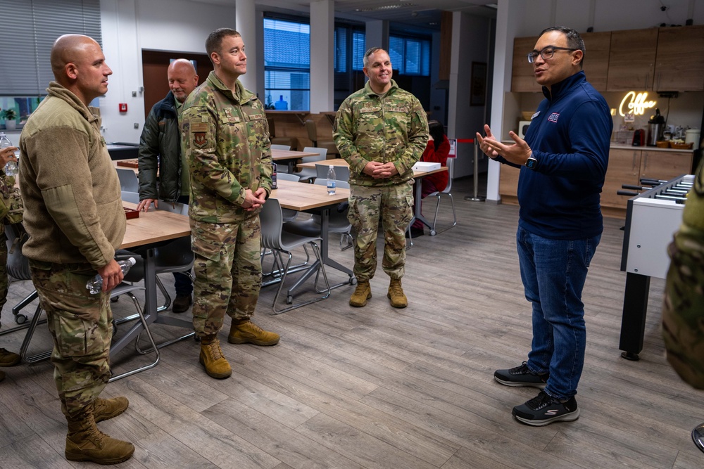 Command first sergeants visit Spangdahlem Air Base