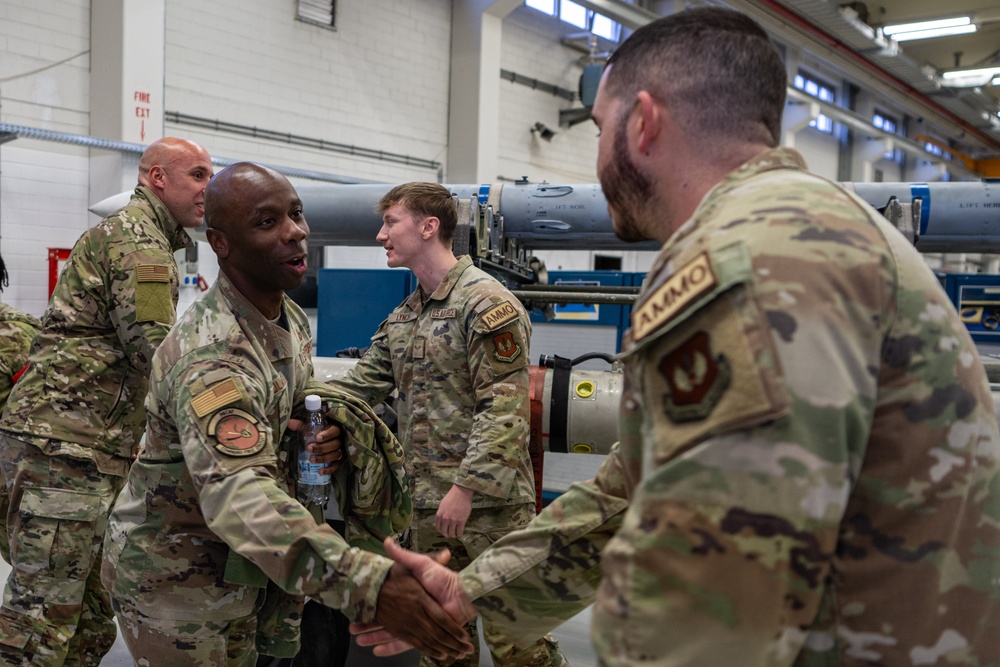 Command first sergeants visit Spangdahlem Air Base