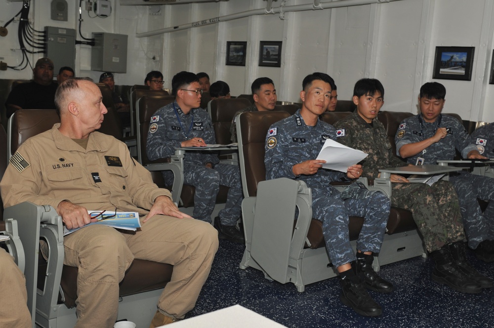 Pre-sail Brief Held Aboard USS Frank Cable