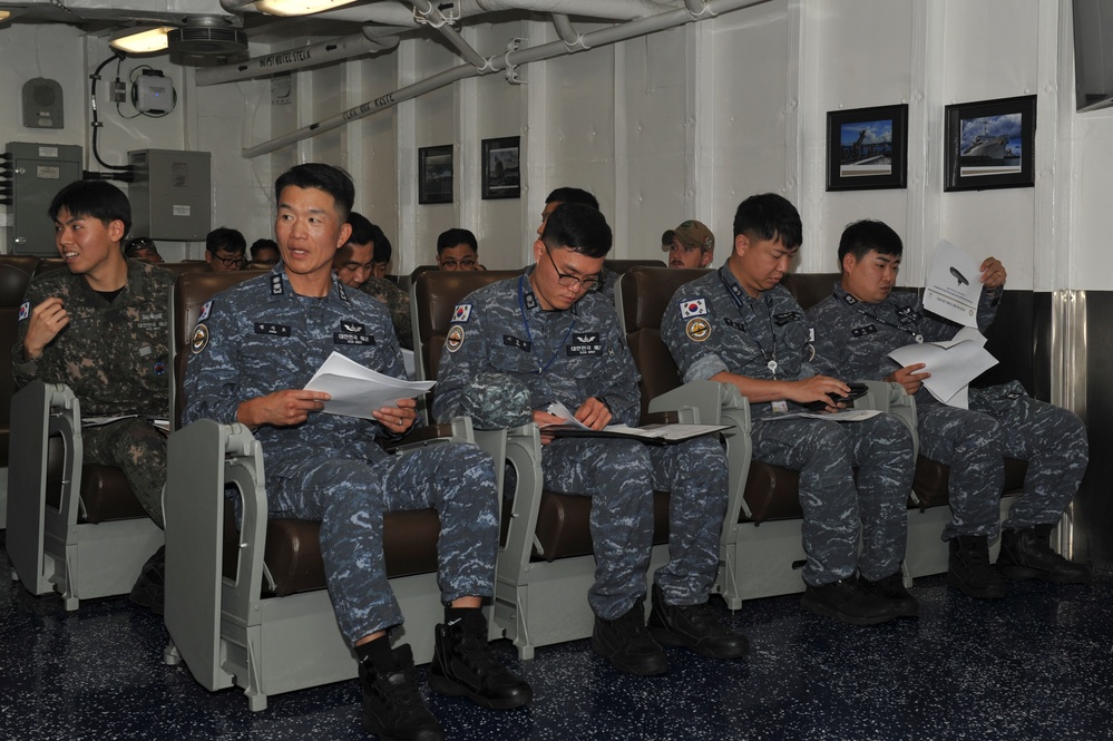 Pre-sail Brief Held Aboard USS Frank Cable