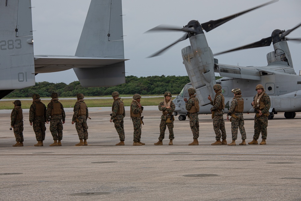 Shika-X 24: 3rd Dental Battalion Conducts Mass Casualty Training with MV-22 Osprey Aircraft