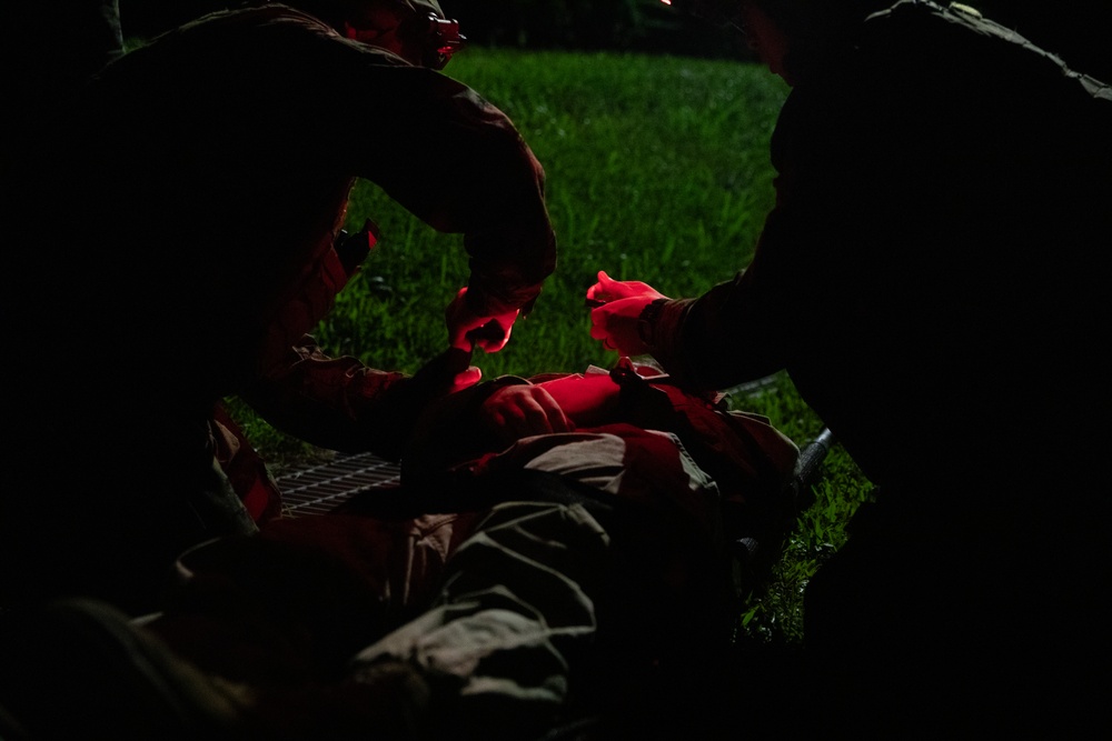 Shika-X 24: 3rd Dental Battalion Conducts Evening Mass Casualty Simulation