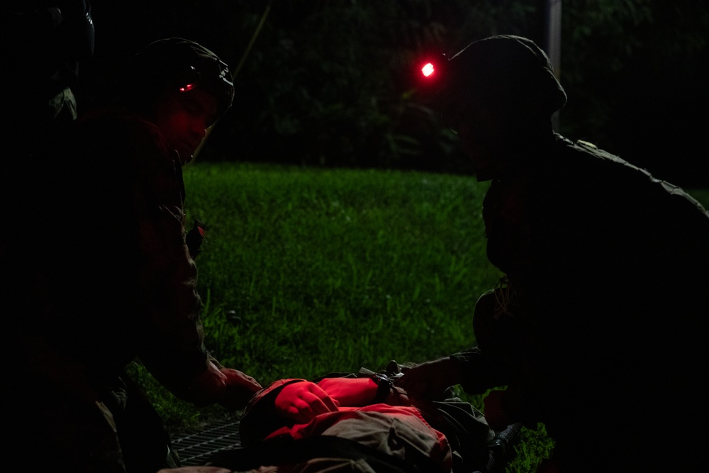 Shika-X 24: 3rd Dental Battalion Conducts Evening Mass Casualty Simulation