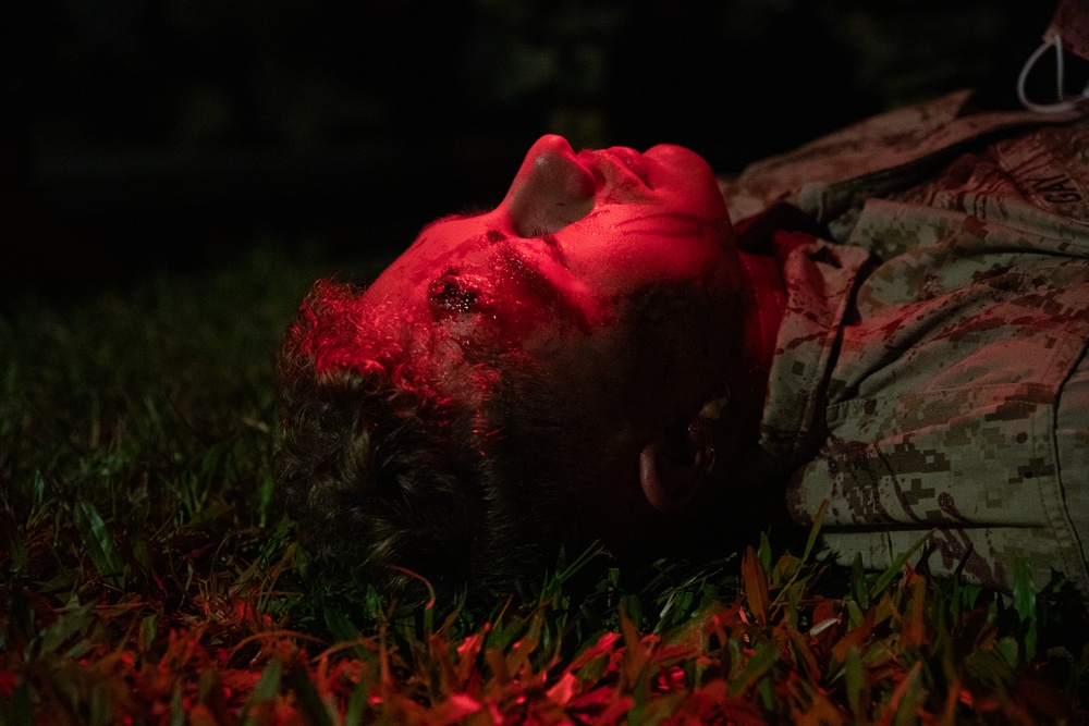 Shika-X 24: 3rd Dental Battalion Conducts Evening Mass Casualty Simulation