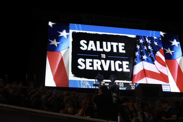 University of Memphis Football Military Appreciation Game