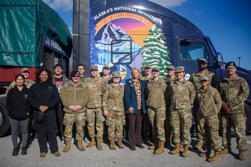 U.S. Capitol Christmas Tree visits Joint Base Andrews