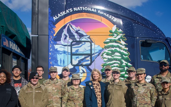 U.S. Capitol Christmas Tree visits Joint Base Andrews