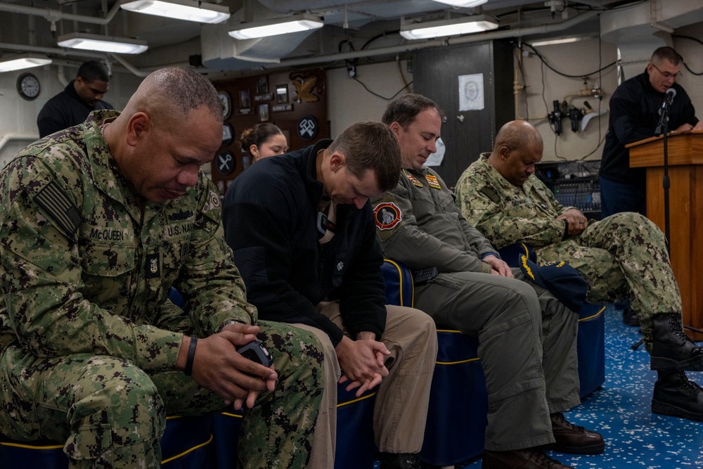 USS America (LHA 6) Holds National American Indian Heritage Month Observance