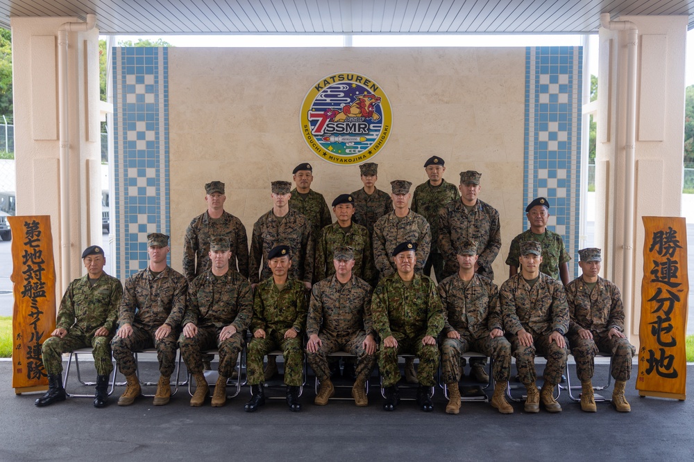 U.S. Marines with 12th MLR Attend a Key Leader Engagement with JGSDF 7th Surface to Ship Missile Regiment