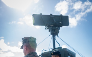 U.S. Marines with 12th MLR Attend a Key Leader Engagement with JGSDF 7th Surface to Ship Missile Regiment