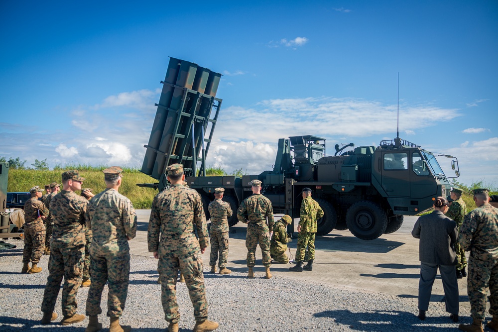 U.S. Marines with 12th MLR Attend a Key Leader Engagement with JGSDF 7th Surface to Ship Missile Regiment