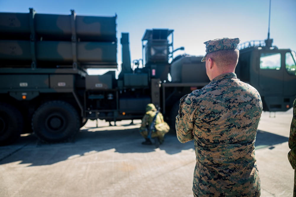 U.S. Marines with 12th MLR Attend a Key Leader Engagement with JGSDF 7th Surface to Ship Missile Regiment