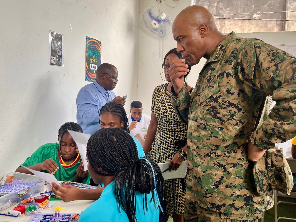 Advances to combat instability can start with STEM – Langley visits Gabonese Youth