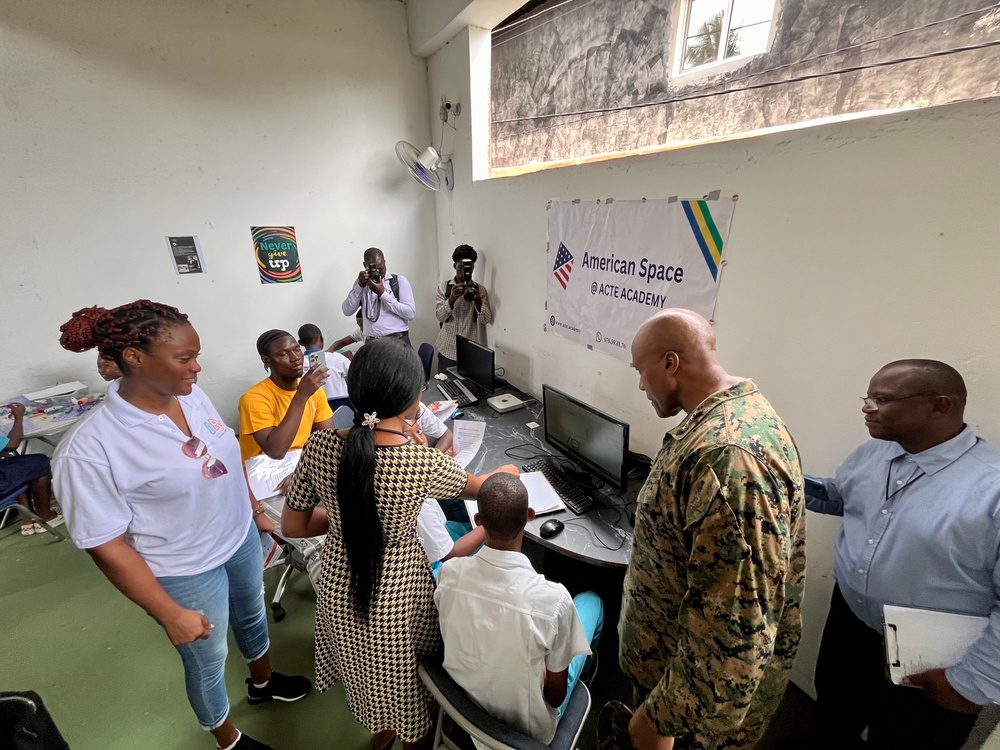 Advances to combat instability can start with STEM – Langley visits Gabonese Youth