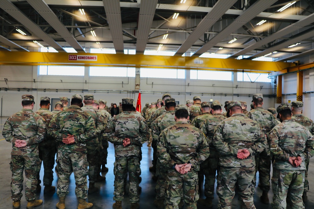 Echo Company, 5th Battalion, 4th Air Defense Artillery Regiment, Assumption of Command ceremony 2024