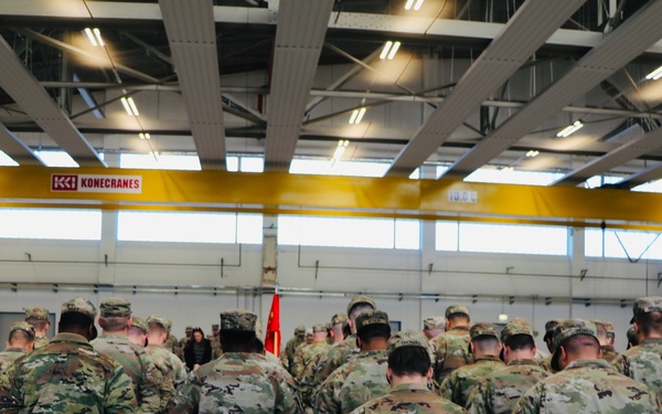 Echo Company, 5th Battalion, 4th Air Defense Artillery Regiment, Assumption of Command ceremony 2024