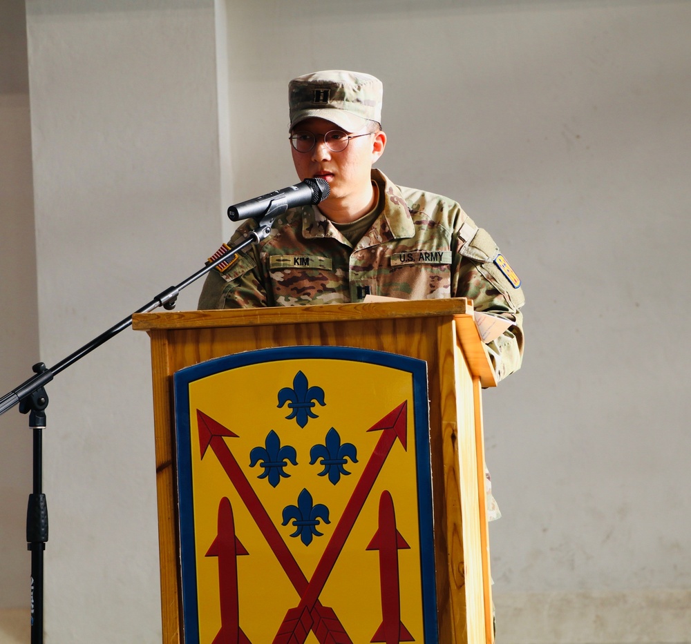 Echo Company, 5th Battalion, 4th Air Defense Artillery Regiment, Assumption of Command.