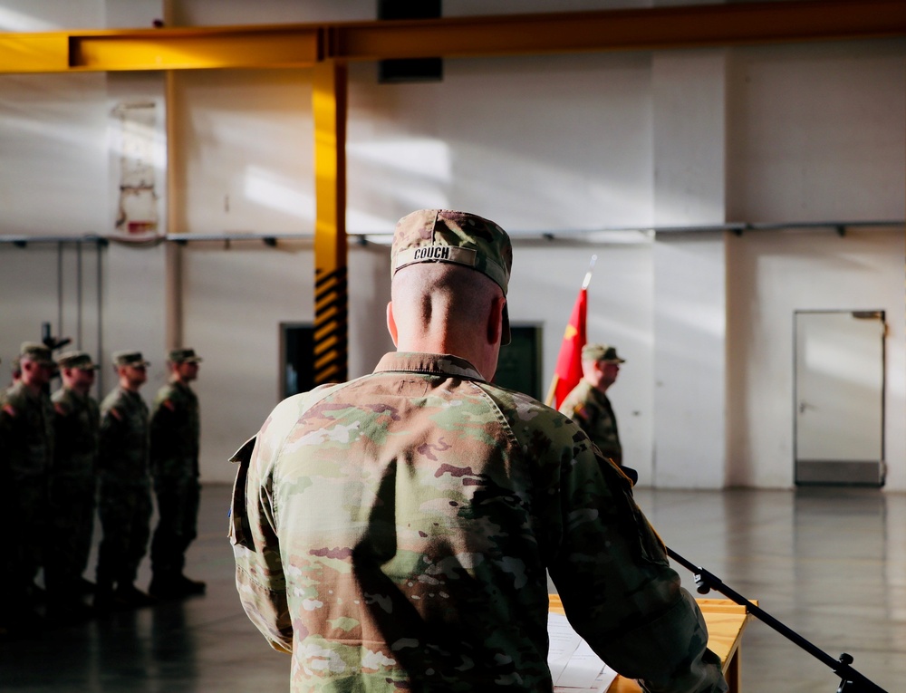 Echo Company, 5th Battalion, 4th Air Defense Artillery Regiment, Assumption of Command.