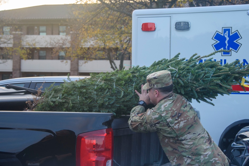 U.S. Capitol Christmas Tree visits Joint Base Andrews