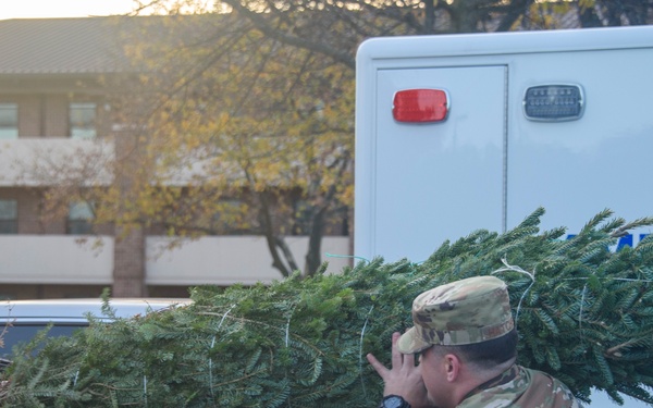 U.S. Capitol Christmas Tree visits Joint Base Andrews