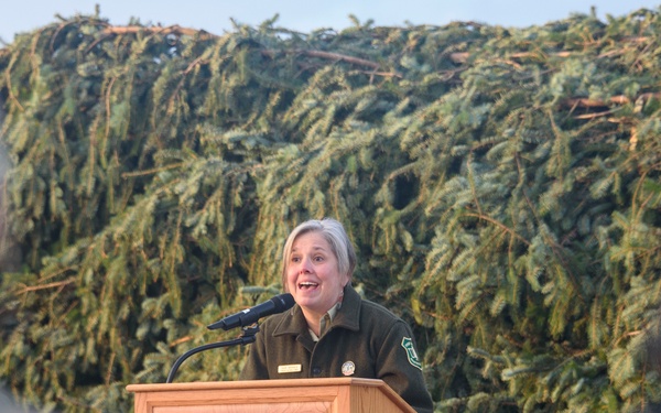 U.S. Capitol Christmas Tree visits Joint Base Andrews