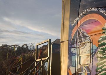 U.S. Capitol Christmas Tree arrives at Joint Base Andrews