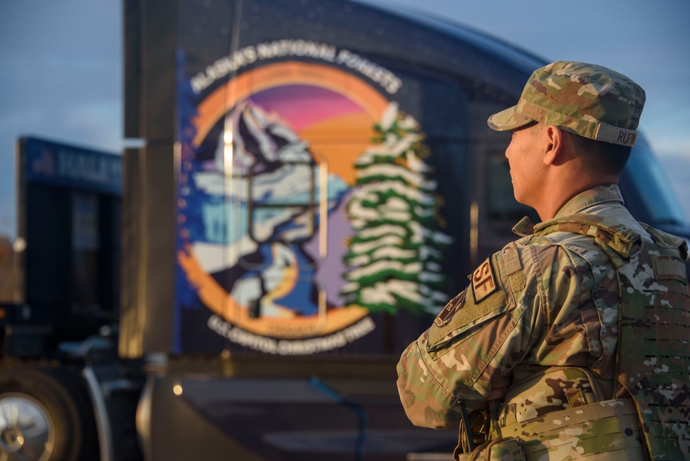 U.S. Capitol Christmas Tree visits Joint Base Andrews