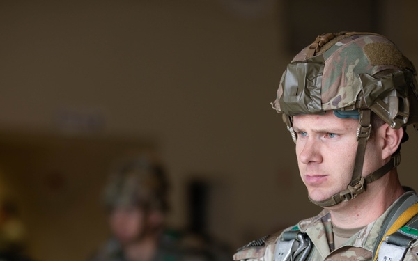 Paratroopers from the 173rd Airborne Brigade conduct a routine jump in Aviano