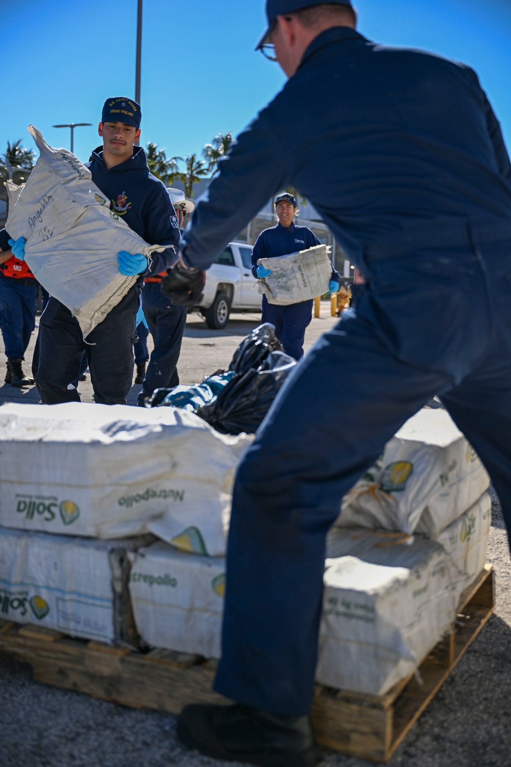 Coast Guard Cutter Vigilant returns home following contraband offload worth an estimated $18 million interdicted in Caribbean Sea